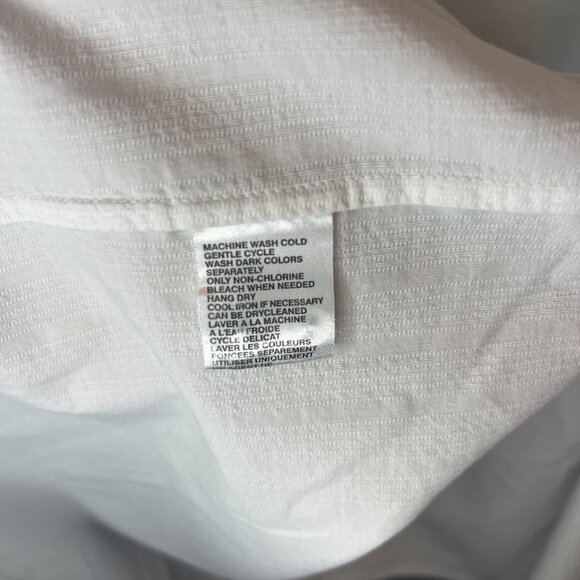 Tommy Bahama Long Sleeve Men's White Shirt with Embroidered Design Size Small - Picture 10 of 12